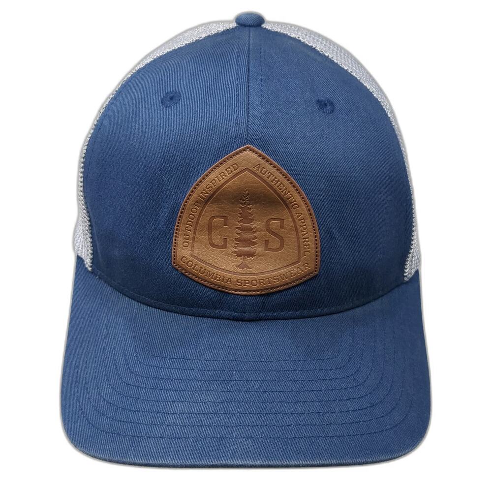 Columbia Sportswear Baseball Cap Blue One Size Mesh Back Pine Tree Patch Hat